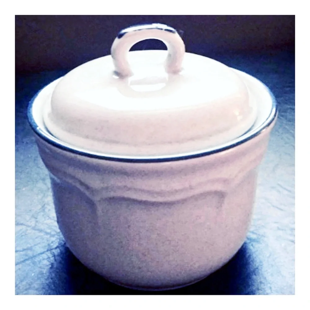 Vintage Stoneware Sugar Bowl with Lid Made in Japan for INTERNATIONAL